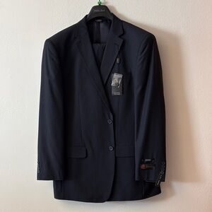 Angelo Rossi men’s black pin-striped suit